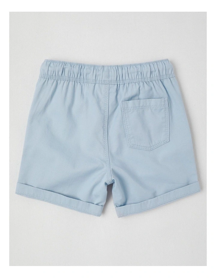 Essentials Solid Shorts in Pale Blue image 3