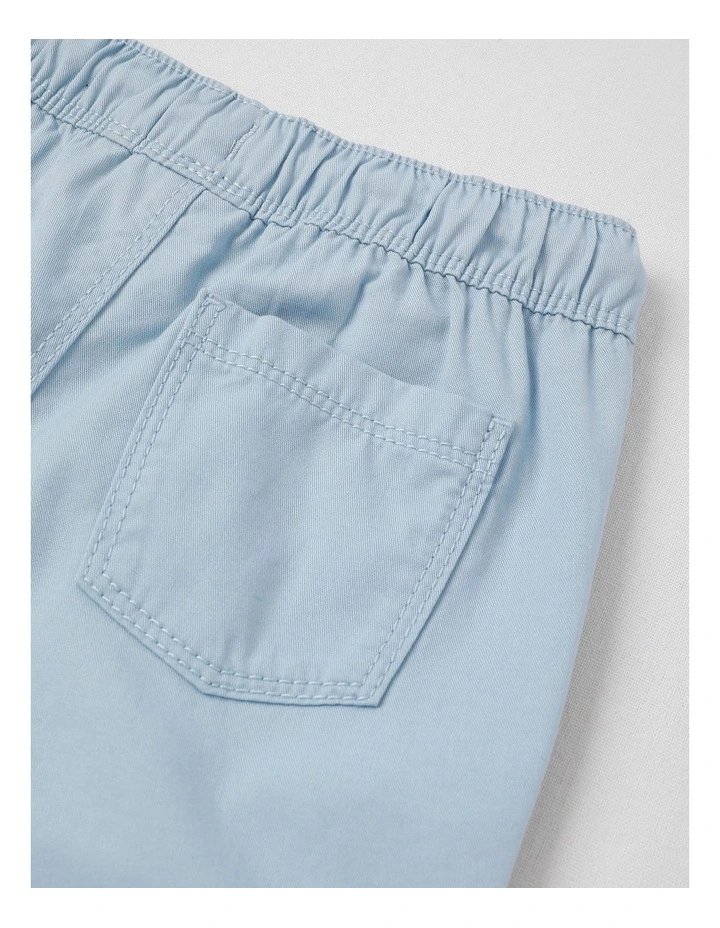 Essentials Solid Shorts in Pale Blue image 4