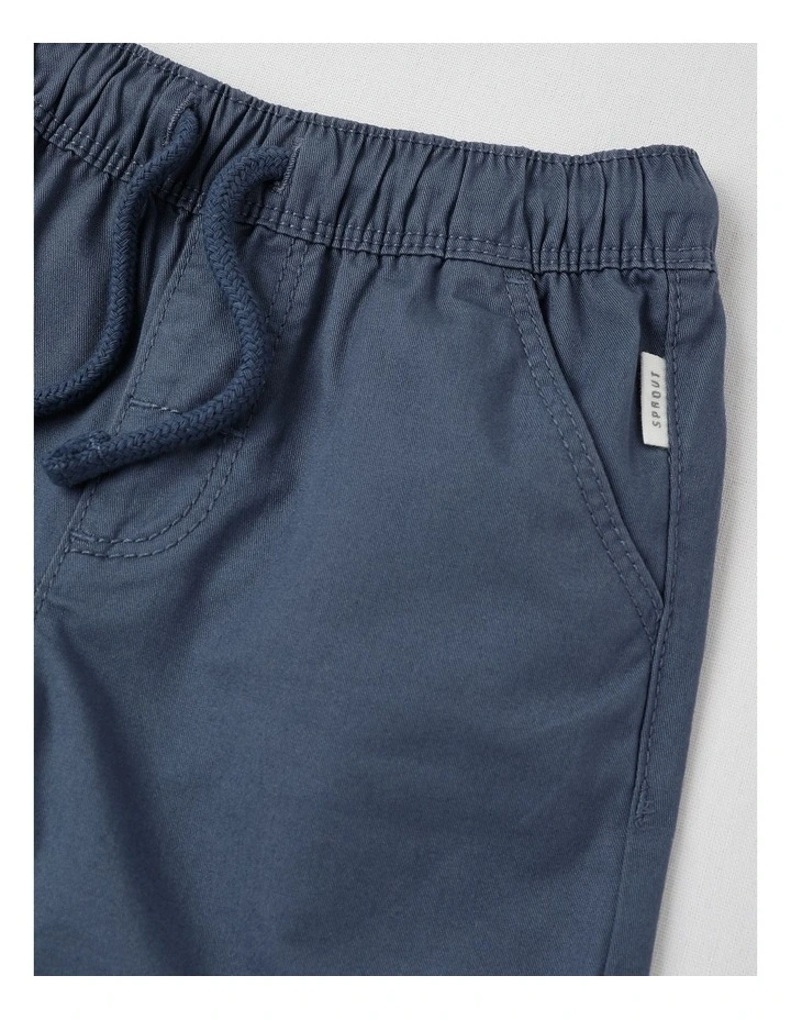 Essentials Solid Shorts in Midnight image 2