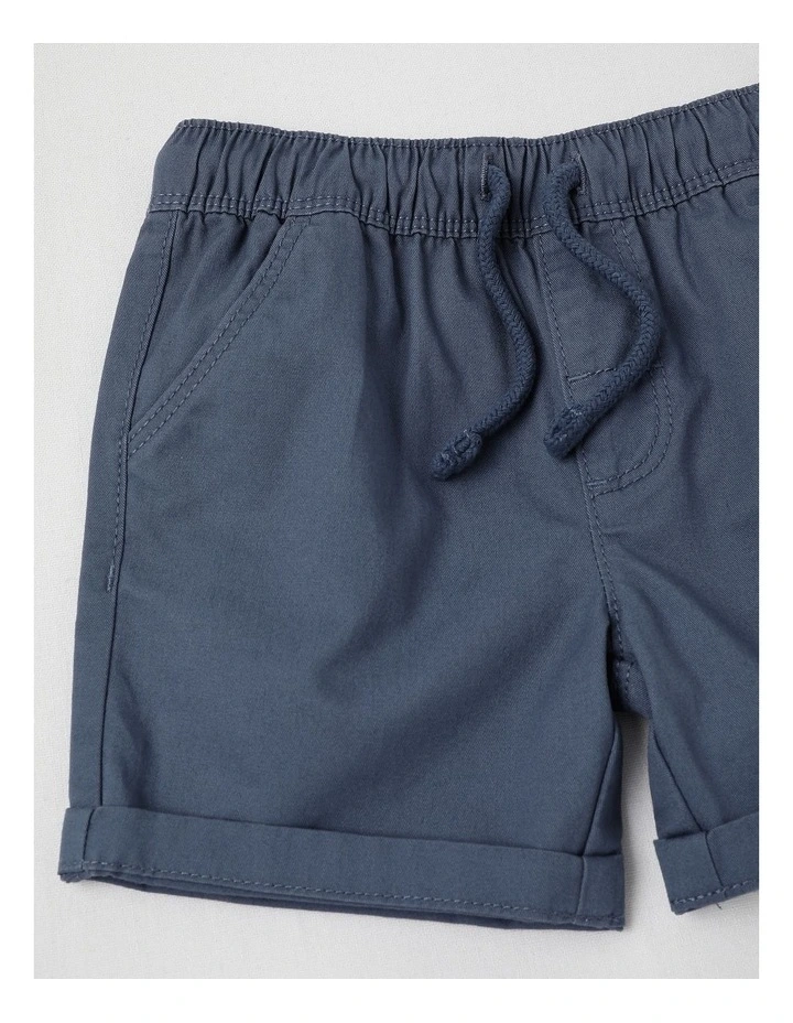 Essentials Solid Shorts in Midnight image 3
