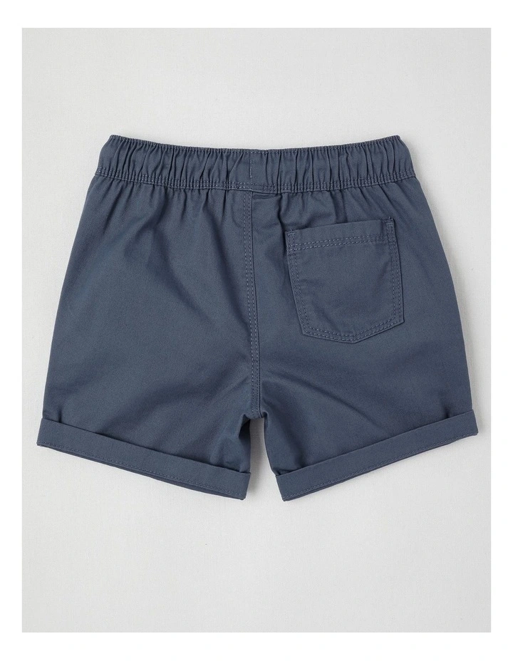 Essentials Solid Shorts in Midnight image 4