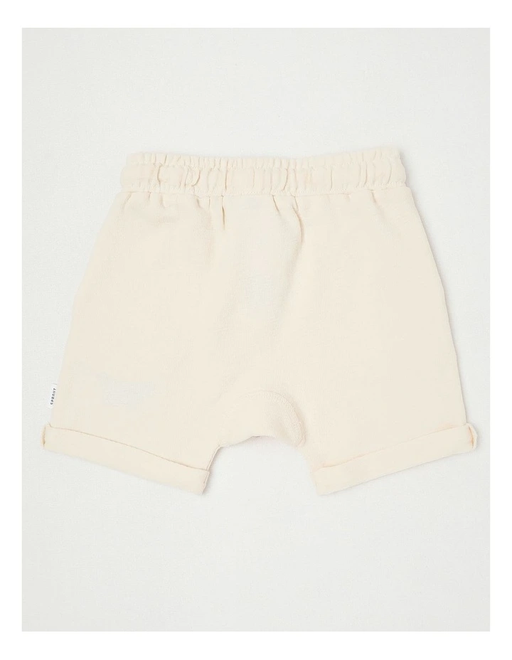 Mini Dino Shorts in Eggnog image 3
