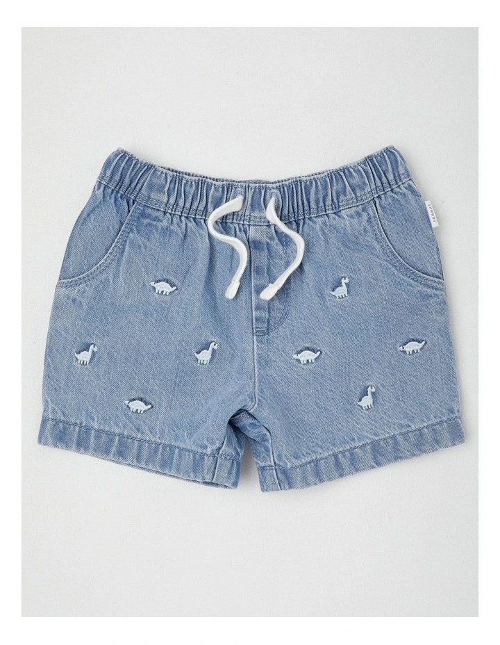Dino Shorts in Denim image 1