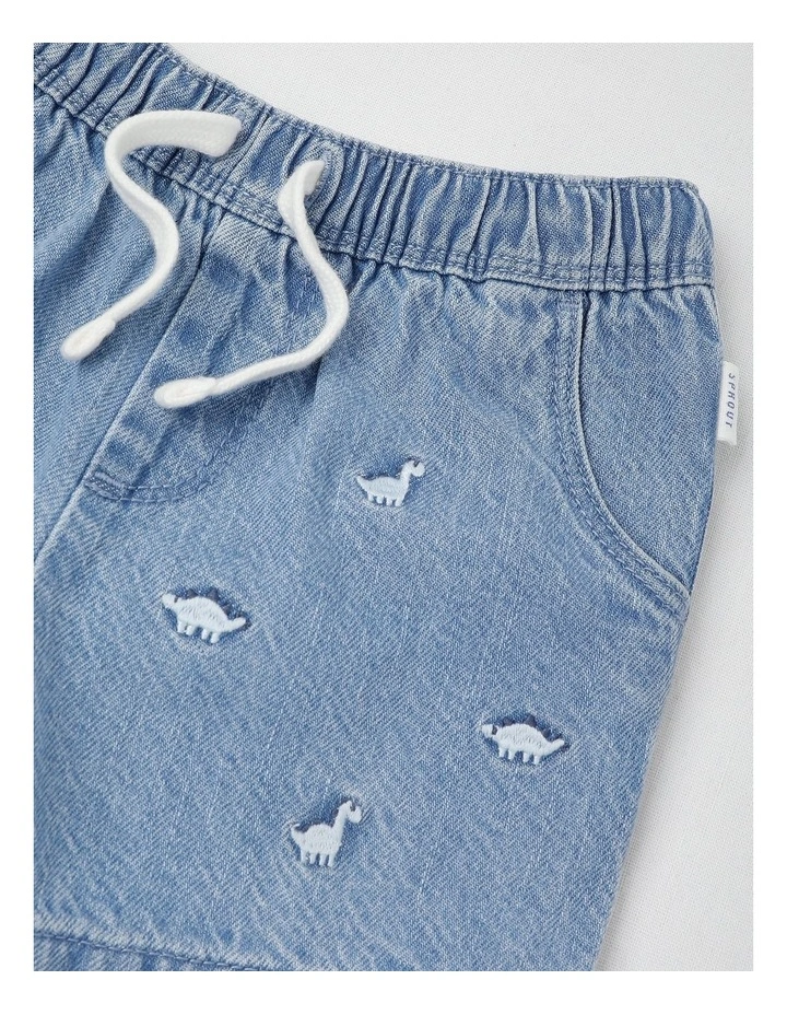 Dino Shorts in Denim image 2