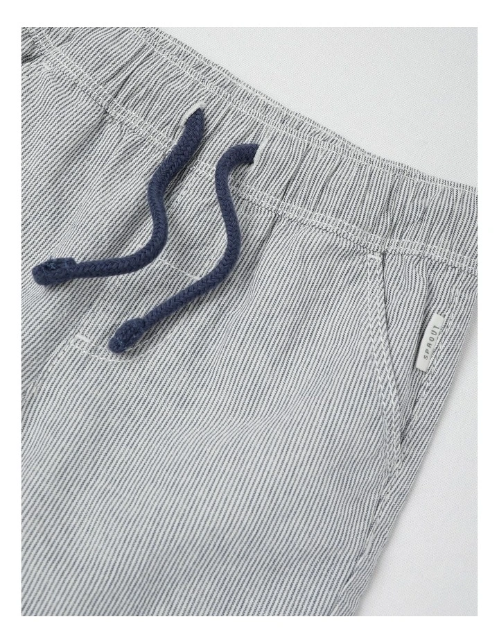 Essential Ticking Stripe Shorts in Midnight image 2