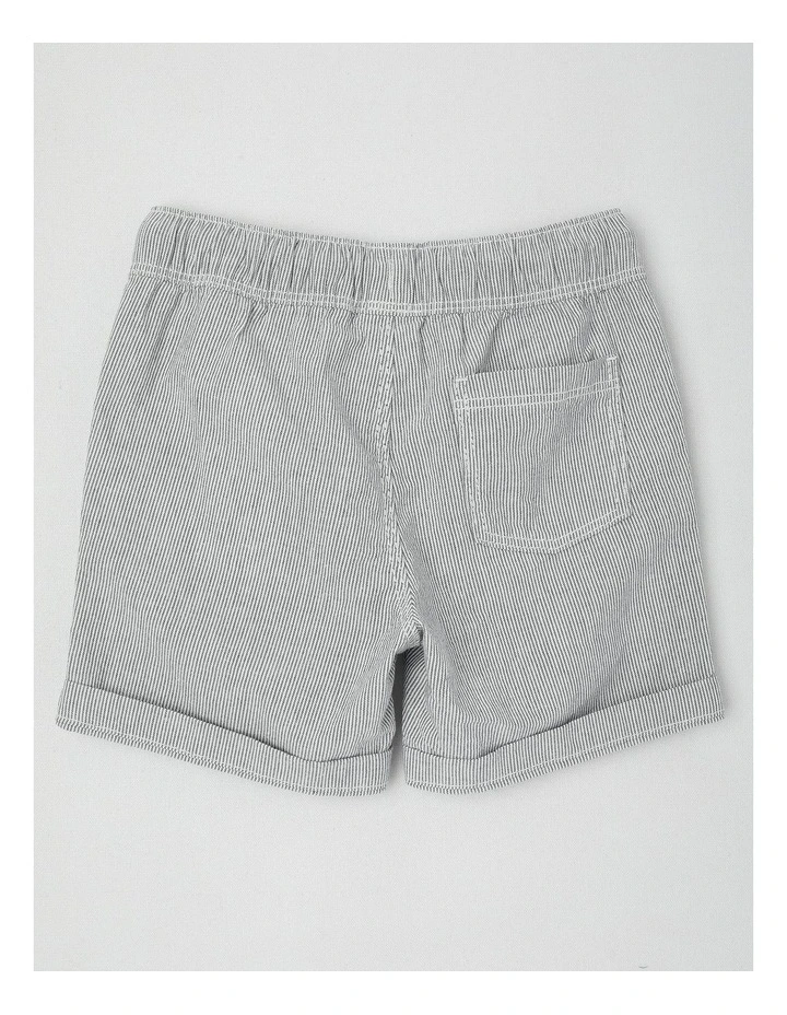Essential Ticking Stripe Shorts in Midnight image 3