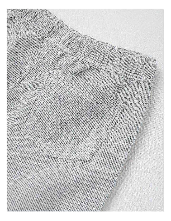 Essential Ticking Stripe Shorts in Midnight image 4