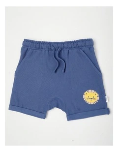 Lion Shorts in Mid Blues