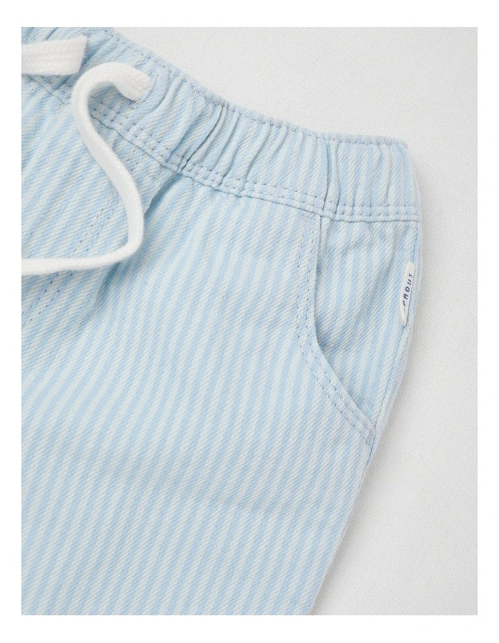 Stripe Shorts in Blue image 2