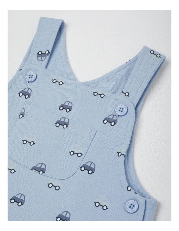 Cars Romper White in Blue image 2