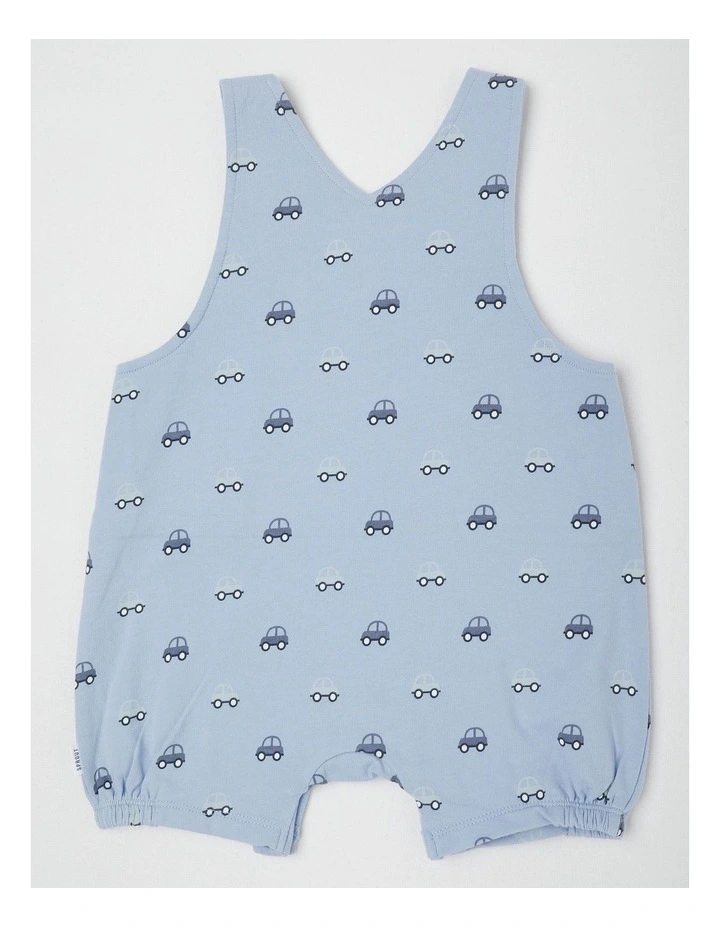Cars Romper White in Blue image 3