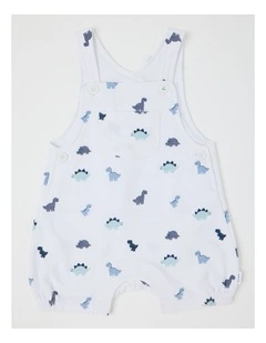 Dino Romper in Bluestone