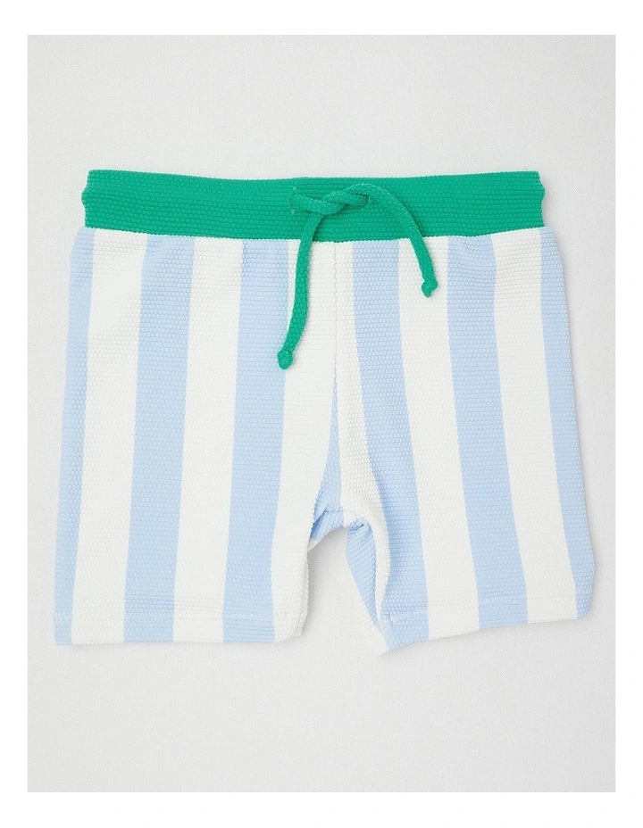 Crocodile Stripe Swimwear in Emerald image 5