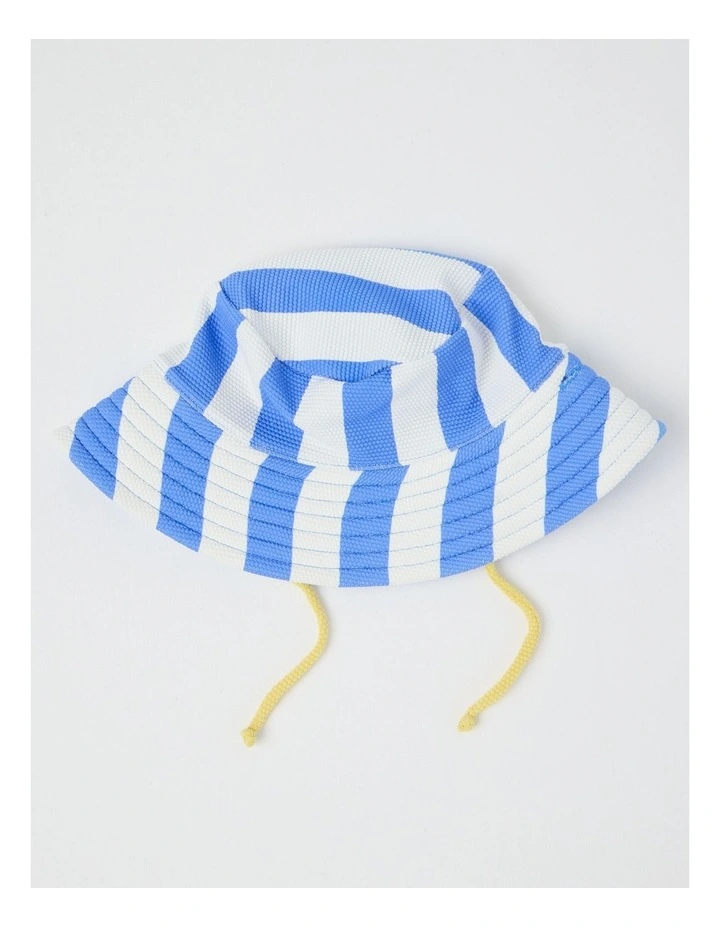 Lion Stripe Swimwear in Mid Blues image 5