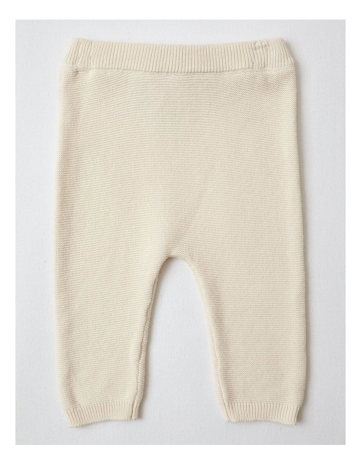 Raglan Crew Top & Pant Set in Beige image 4