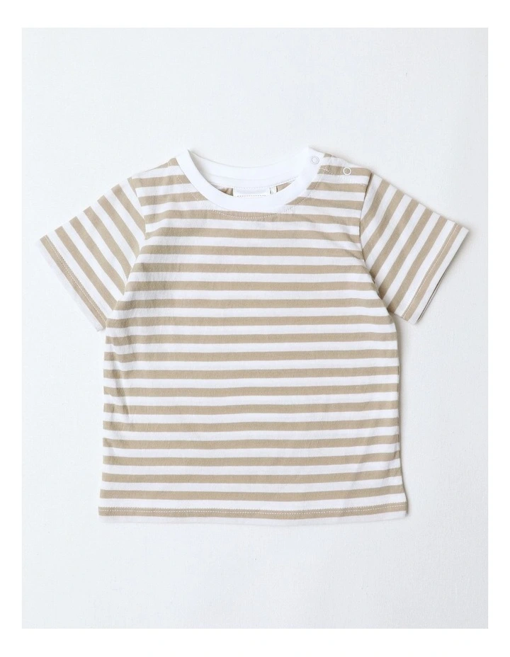 Little Lion All Day Knit Coverall Set in Beige image 5