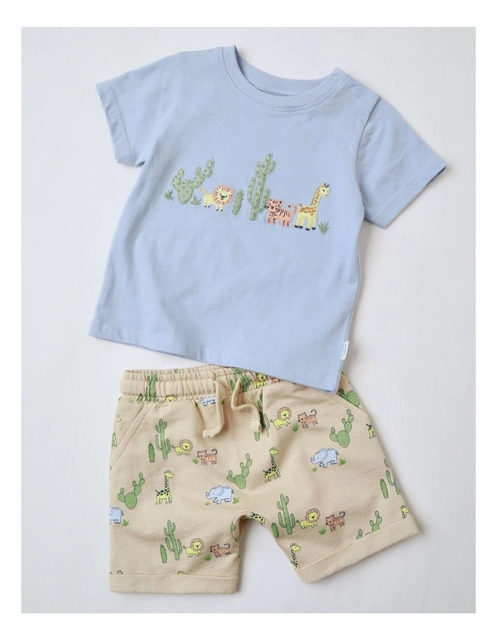 Cactus Animal Applique Set in Multi image 1