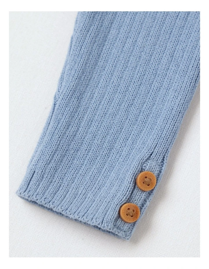 Raglan Koala Top & Legging Set in Mid Blues image 6