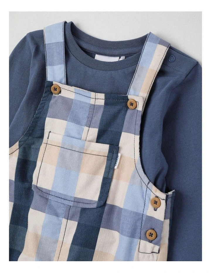 Check Cord Overall Set in Midnight image 2