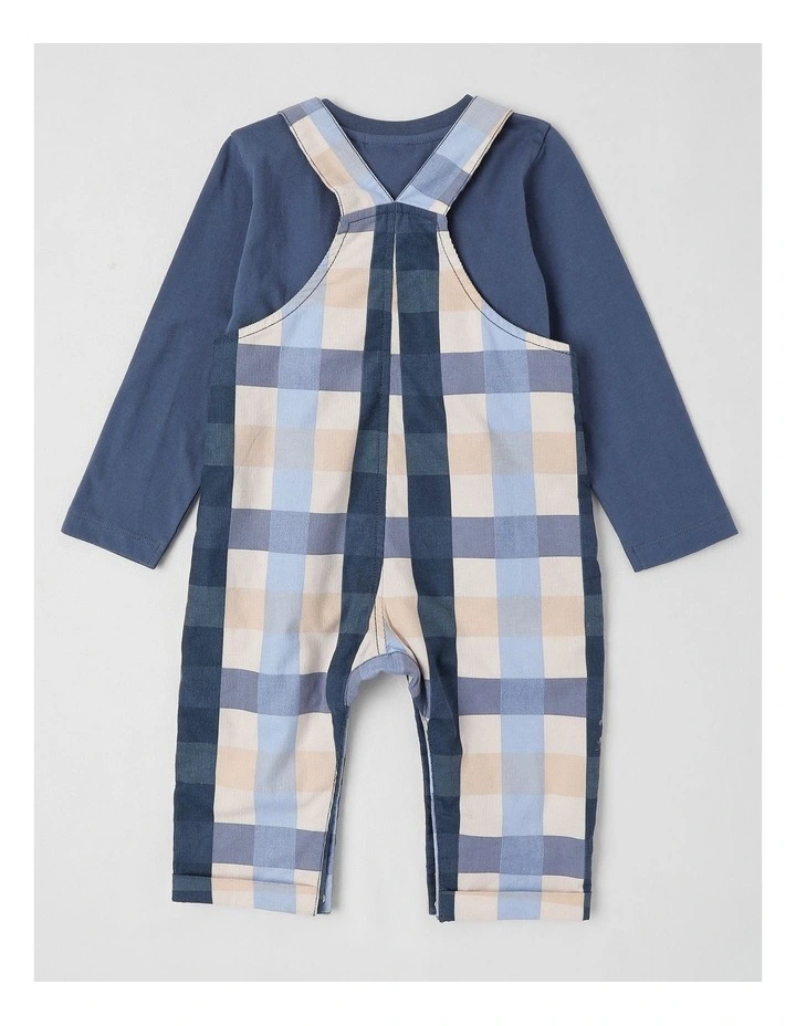 Check Cord Overall Set in Midnight image 3