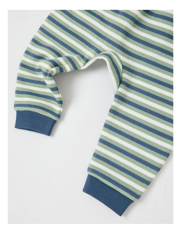 Apple Crew Neck Tracksuit Set in Green image 4