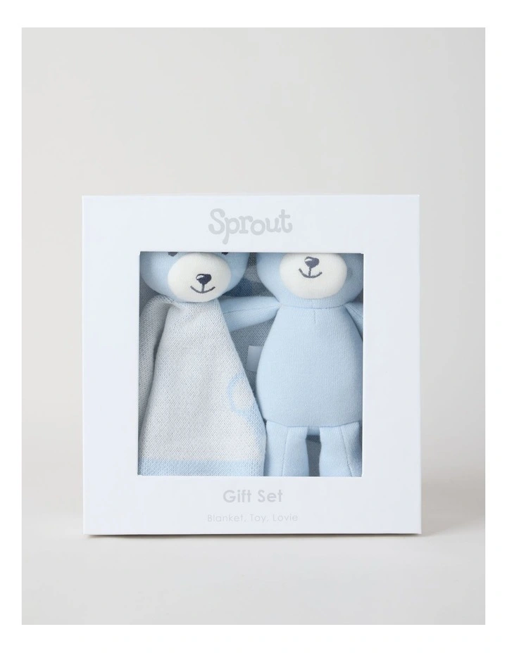 Newborn Teddy Bear Gift Box Blues image 1