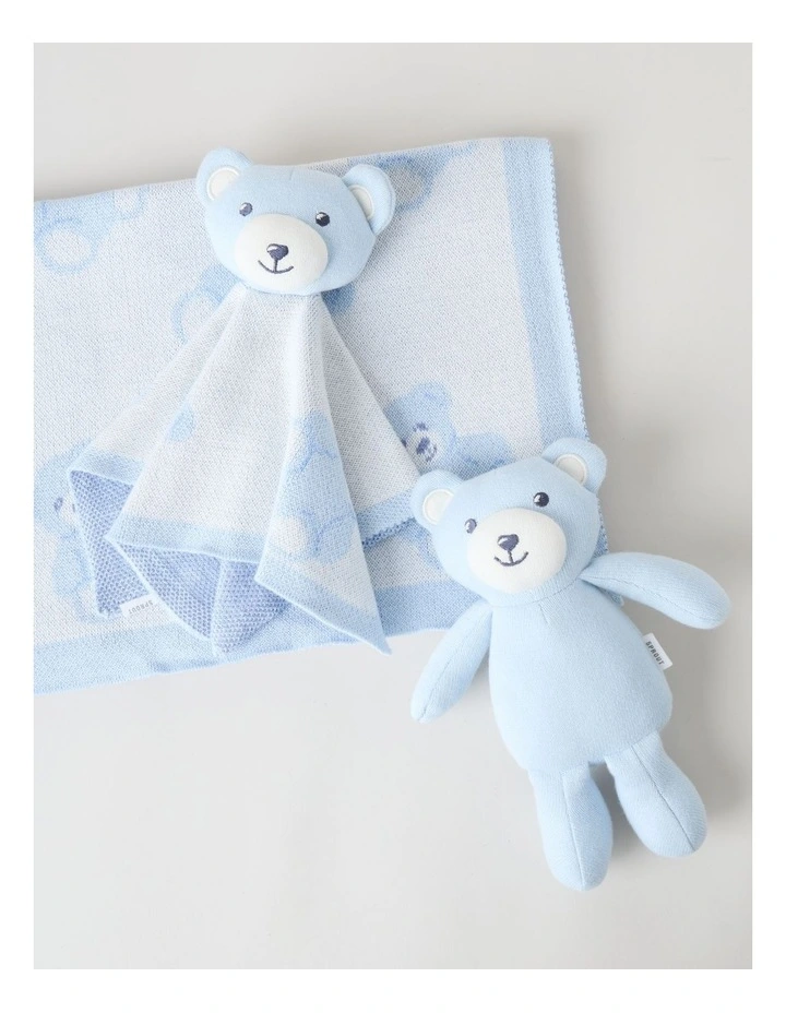 Newborn Teddy Bear Gift Box Blues image 2