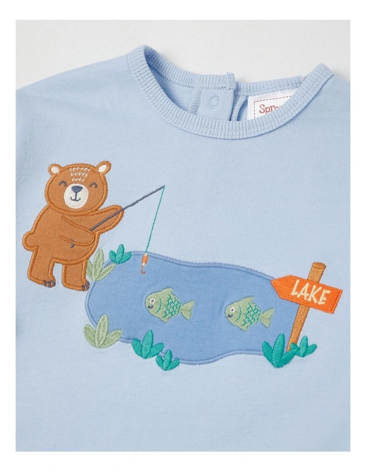 Bear Lake Sweat Top & Legging Set in Bluestone image 2