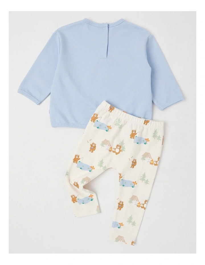 Bear Lake Sweat Top & Legging Set in Bluestone image 3