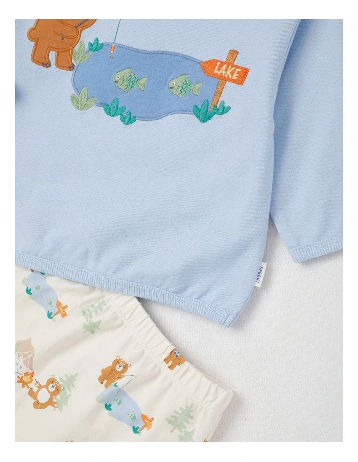Bear Lake Sweat Top & Legging Set in Bluestone image 4