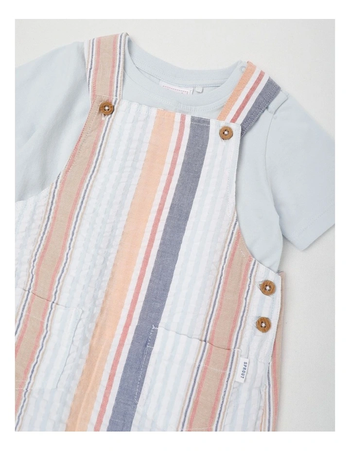 Seersucker Stripe Set in Assorted image 2