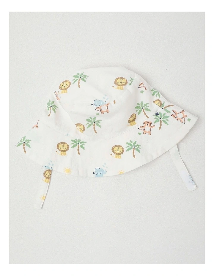 Woven Shirt & Short with Hat Set in Assorted image 6