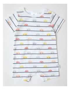 Essential Transport Romper in White