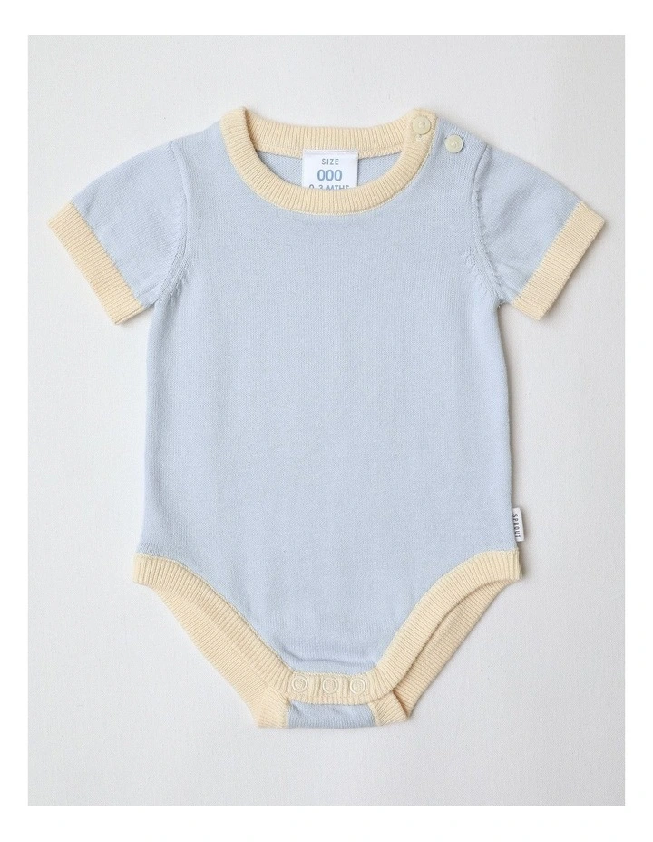 Essential Solid Bodysuit in Blue image 1