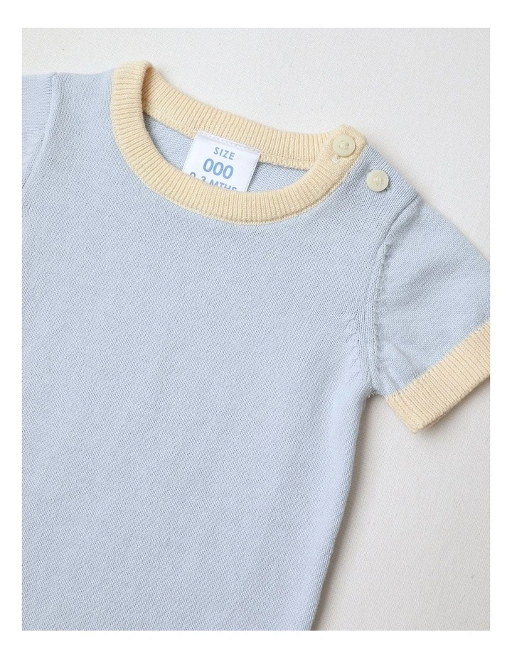 Essential Solid Bodysuit in Blue image 2