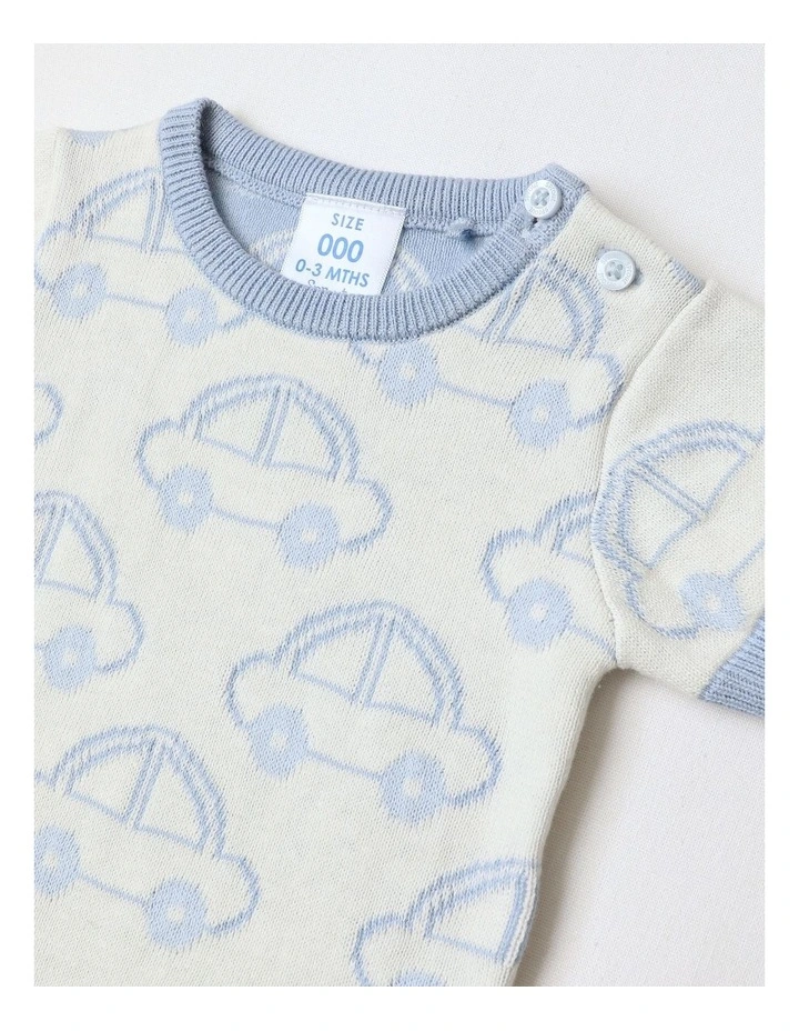 Essential Cars Bodysuit in Cream image 2
