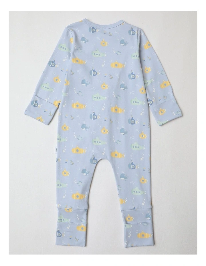 Essential Submarine Coverall in Arctic Blue image 3