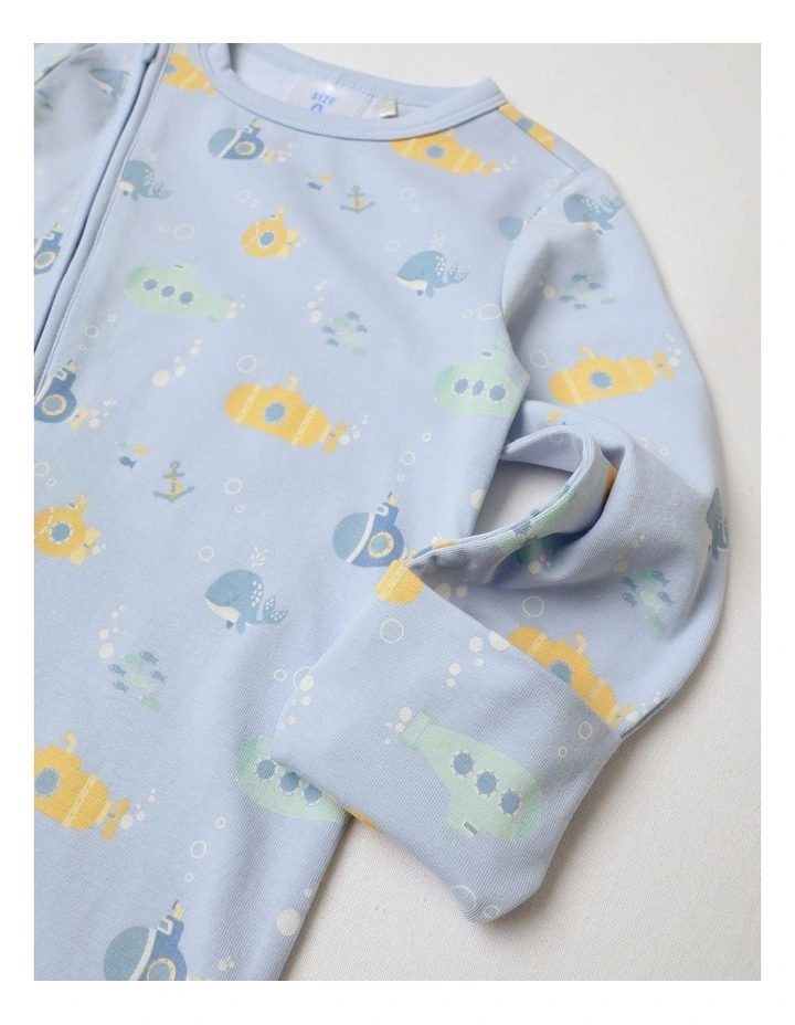 Essential Submarine Coverall in Arctic Blue image 4