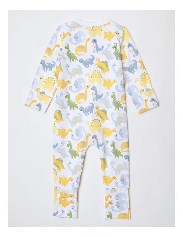 Essential Dinos Coverall in Arctic Blue image 3