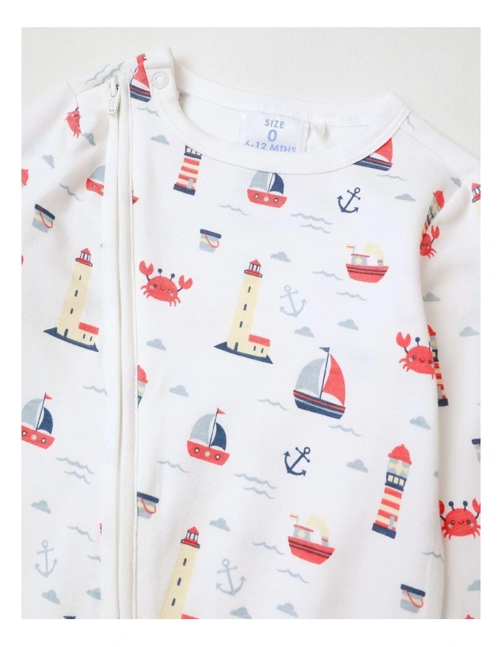 Essential Sealife Coverall in White image 2