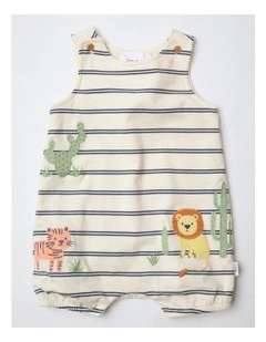 Little Lion Romper in Eggnog