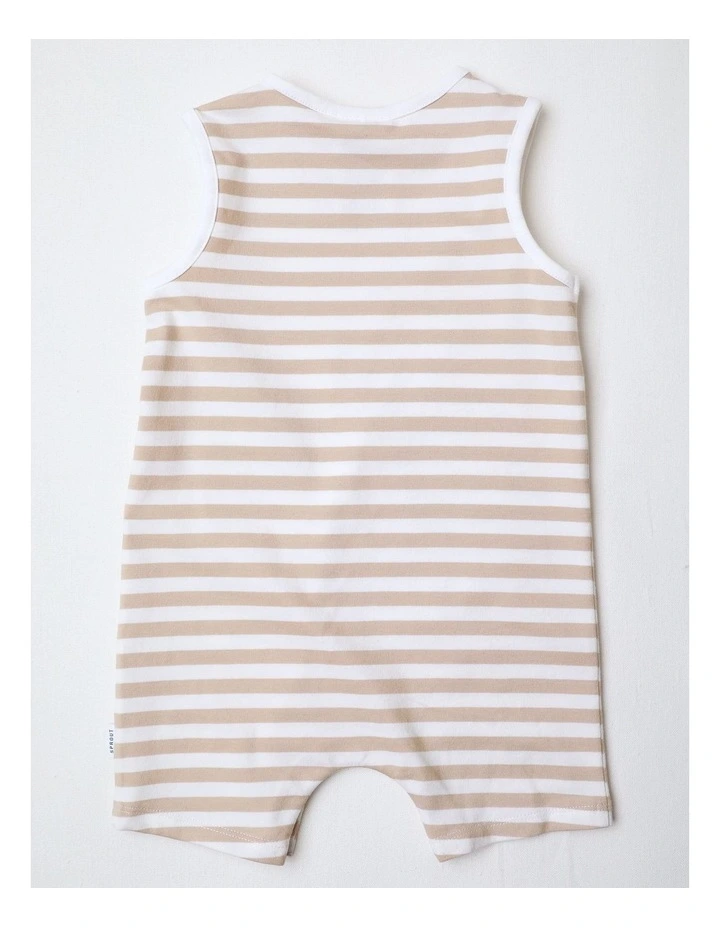 Mini Monkey Romper in Beige image 3