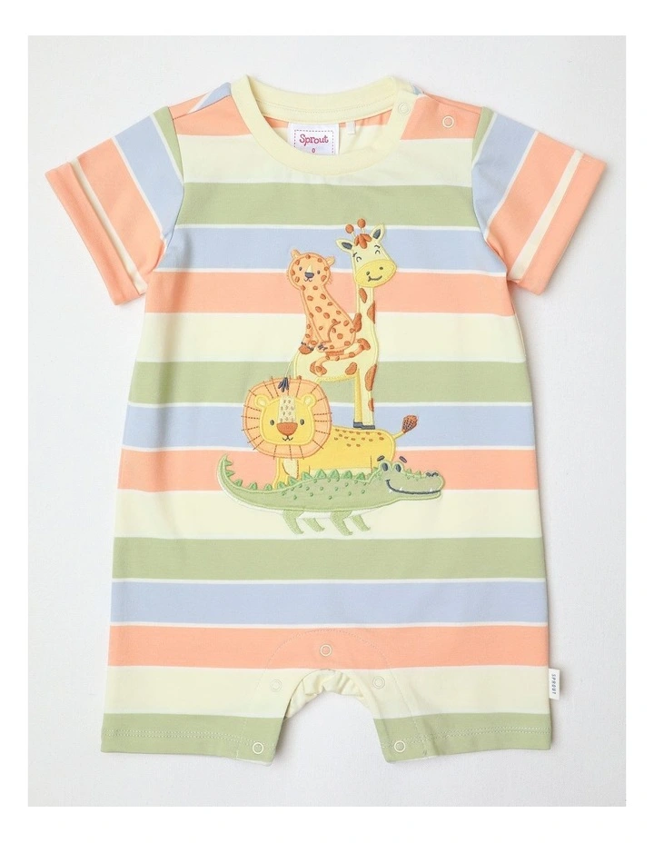Jungle Safari Romper in Multi image 1
