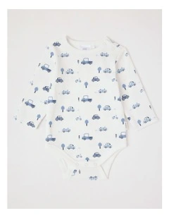 Essential Rib Solid Bodysuit in Bright White