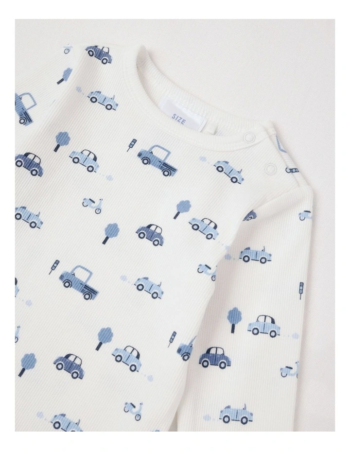 Essential Rib Solid Bodysuit in Bright White image 2