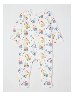 Essential Jersey Construction Coverall in Bright White