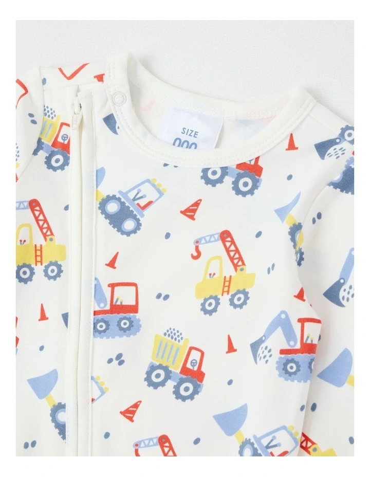 Essential Jersey Construction Coverall in Bright White image 2