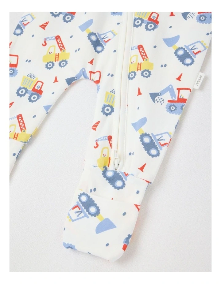 Essential Jersey Construction Coverall in Bright White image 4