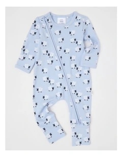 Essential Jersey Sheep Coverall in Windsurfer