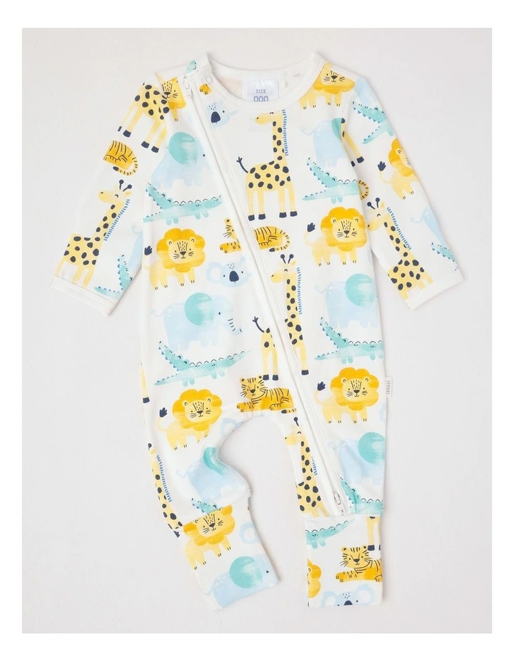 Essential Jersey Safari Coverall in Bright White image 1